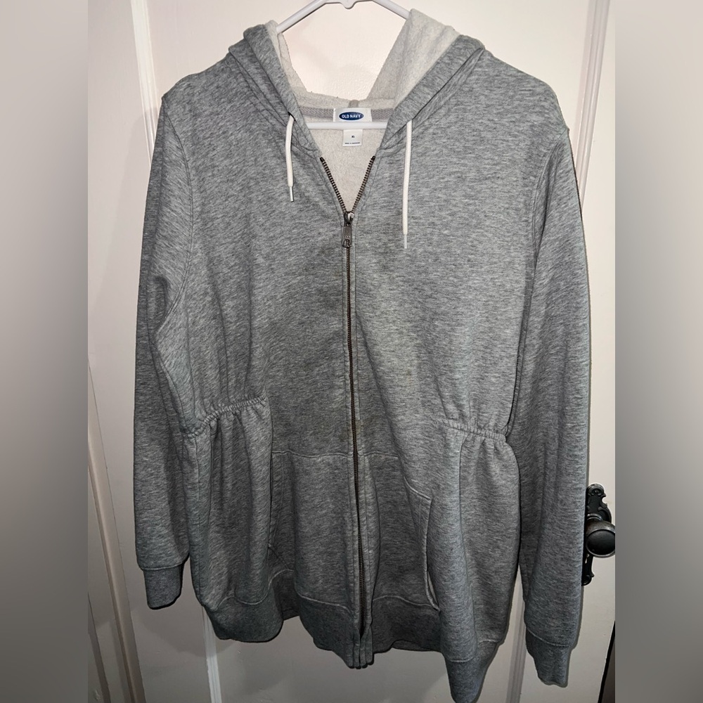 Old Navy Heather Maternity Zip-Up Hoodie